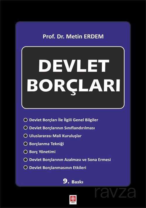 Devlet Borclari Metin Erdem Prof Dr Metin Erdem Kitabi